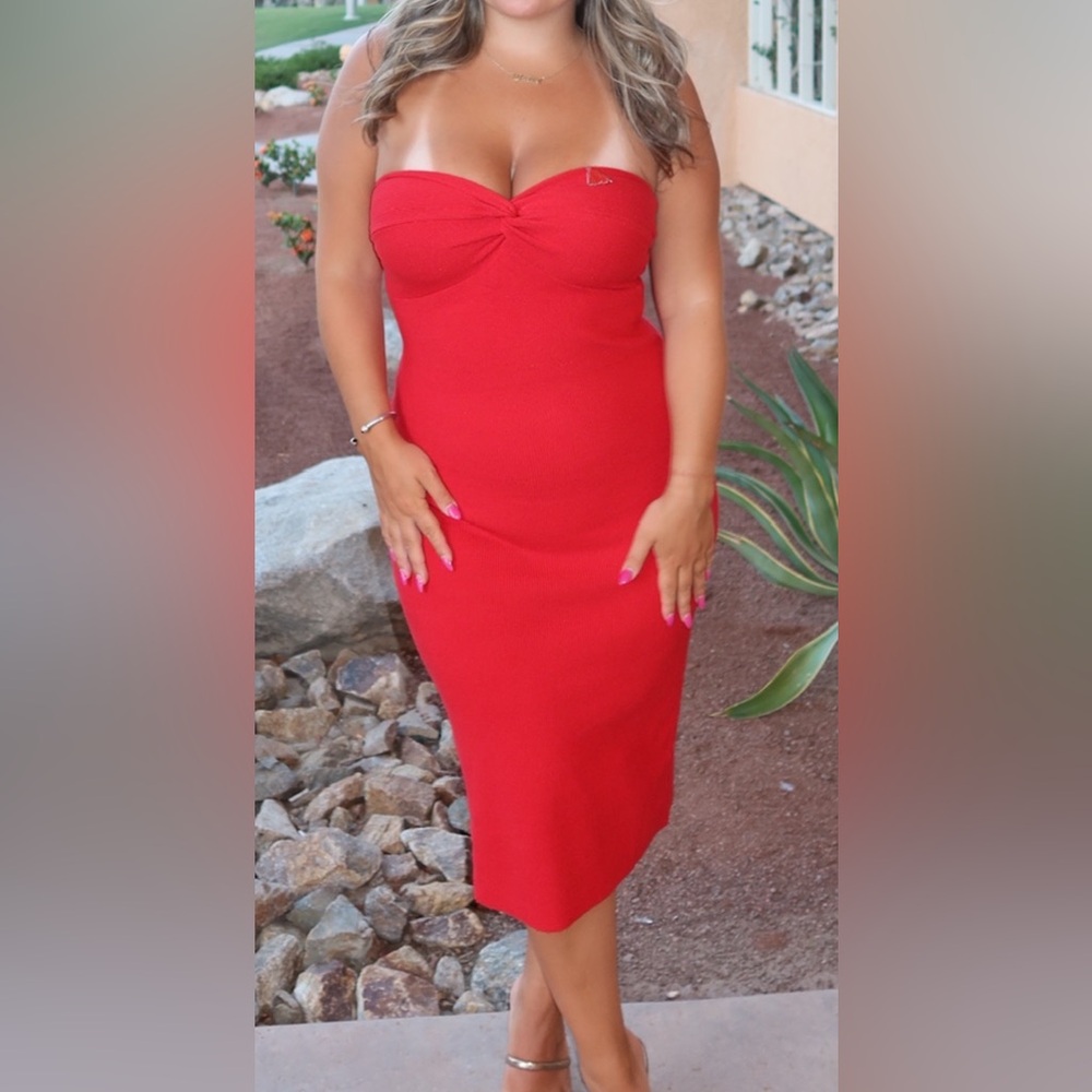 Elegant Red Women's Dress